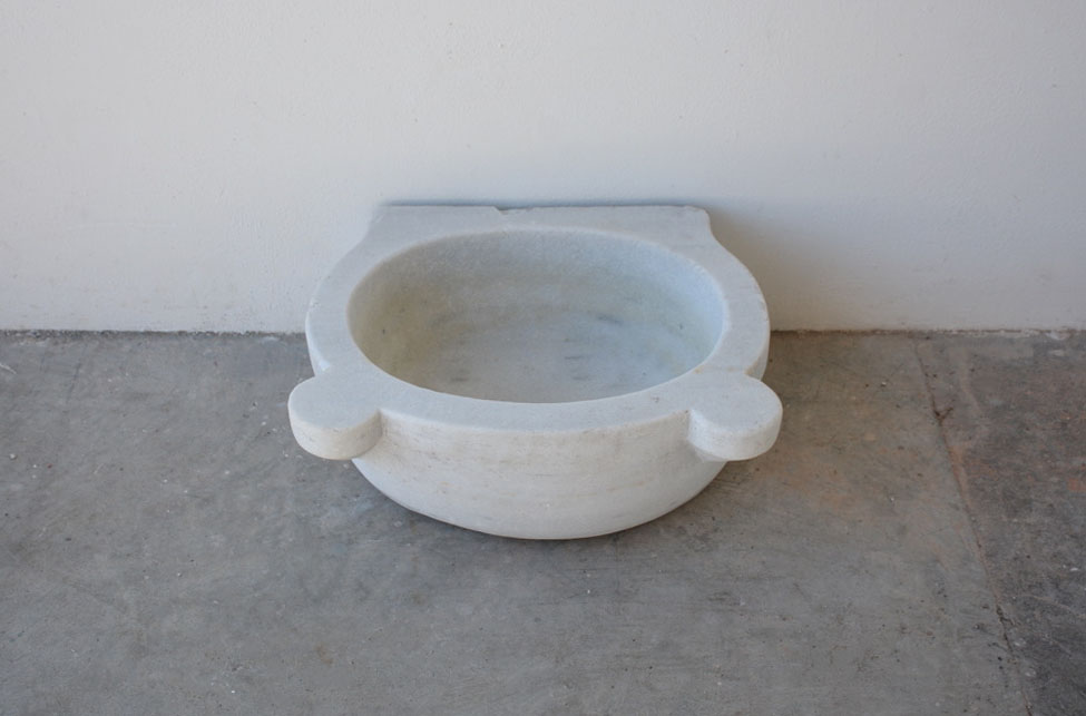 Reclaimed White Marble Sink - image 2